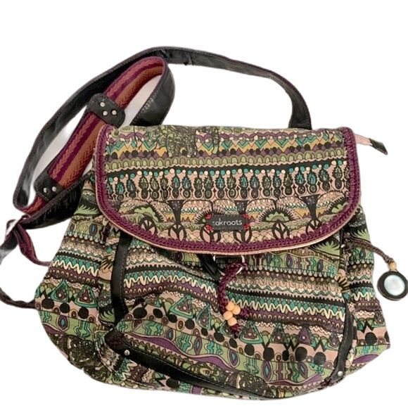Sakroots Artist Circle Multicolored Boho Convertible Shoulder Bag Backpack - Picture 1 of 16
